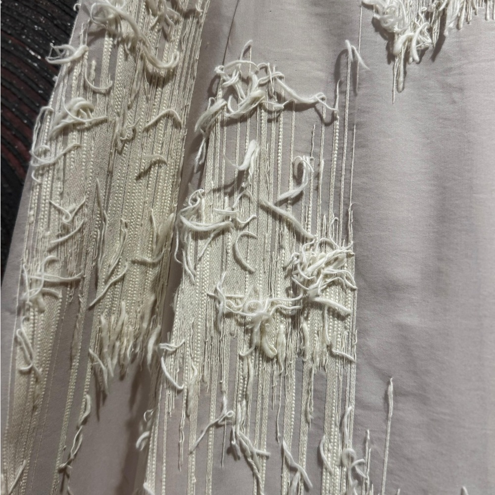 Baum und Pferdgarten NWT Ivory Fringe Skirt Quiet Luxury Party Look EU34 US4 - Picture 6 of 6